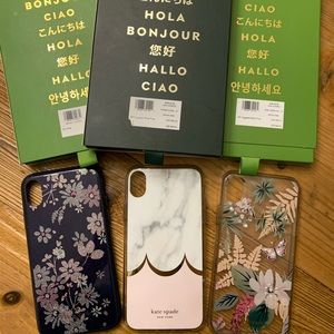 Kate spade iPhone XR cases (bulk set of 3)